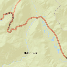 Mill Creek California Street Map