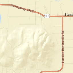 Standish California Street Map