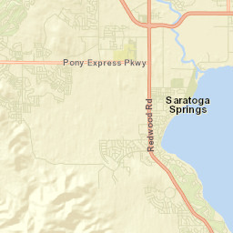 Saratoga Springs Street Map