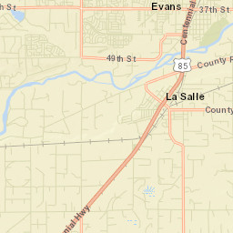 La Salle Colorado Street Map