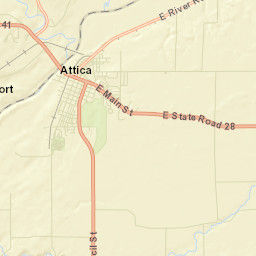 Attica Street Map