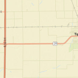 Tipton County Street Map