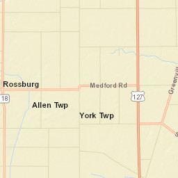 Rossburg Ohio Street Map
