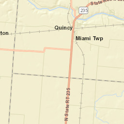 Quincy Ohio Street Map