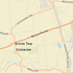 White Sulphur Ohio Street Map
