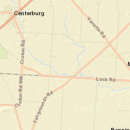 Myers Corners Ohio Street Map