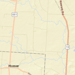 Homer Ohio Street Map