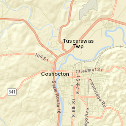 Roscoe Ohio Street Map