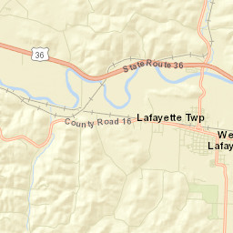 West Lafayette Ohio Street Map