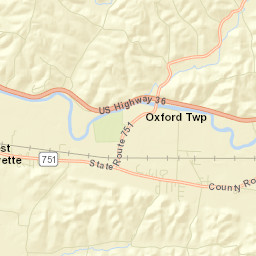 Orange Ohio Street Map