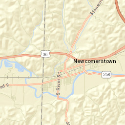 Shady Bend Ohio Street Map