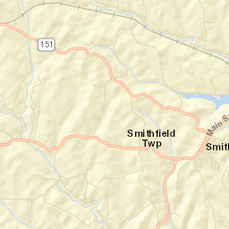 Smithfield Ohio Street Map