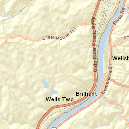 Salt Run Ohio Street Map