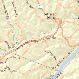 Jefferson Hills Street Map