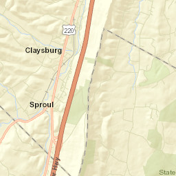 Claysburg Street Map