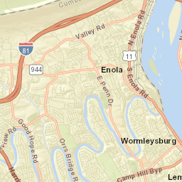 Wormleysburg Street Map