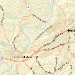 Hershey Street Map