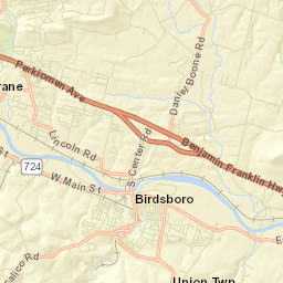 Birdsboro Street Map