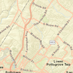 Pottsgrove Street Map
