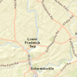 Schwenksville Street Map
