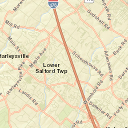 Harleysville Street Map