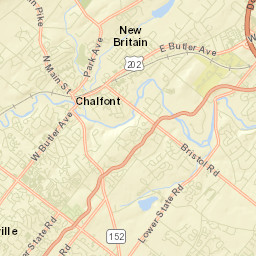 New Britain Street Map