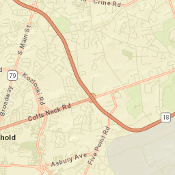 East Freehold Street Map