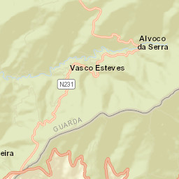Alvoco da Serra Street Map
