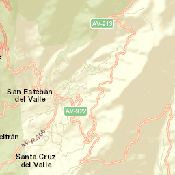San Esteban del Valle Street Map