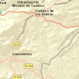Cenicientos Street Map