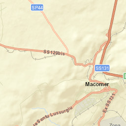 Macomer Street Map
