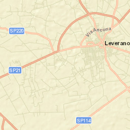 Leverano Street Map