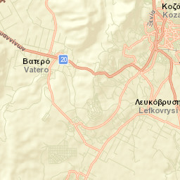 Kozáni Street Map