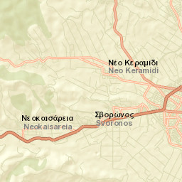 Svorónos Street Map