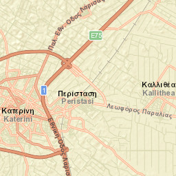 Kateríni Street Map