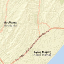 Ólynthos Street Map