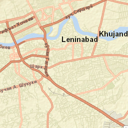 Khŭjand Street Map