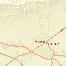 Kyzyl-Kyya Street Map