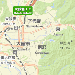 Ōdate Street Map