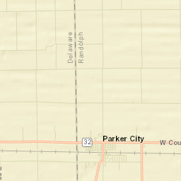 Parker City Street Map
