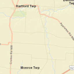 Croton Ohio Street Map