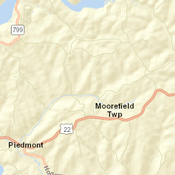 Piedmont Ohio Street Map