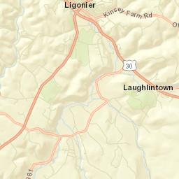 Ligonier Street Map