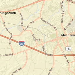 Mechanicsburg Street Map