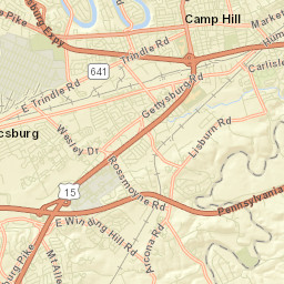 Camp Hill Street Map
