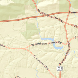Brickerville Street Map