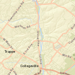 Trappe Street Map