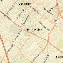 Lansdale Street Map