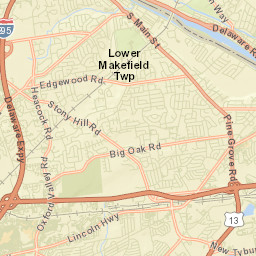 Woodside Street Map