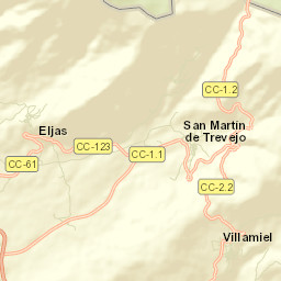 San Martín de Trevejo Street Map
